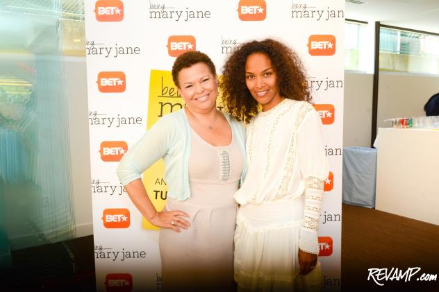 BET Networks Chairman and CEO Debra Lee and 'Being Mary Jane' Executive Producer Mara Brock Akil.